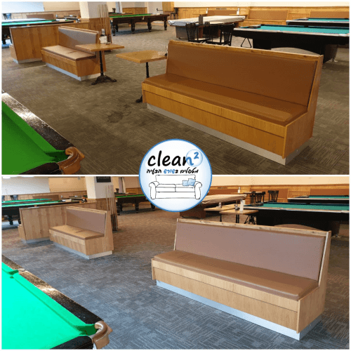 ניקיון פינת ישיבה לפני ואחרי